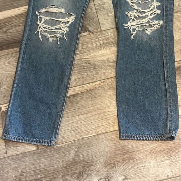 Ripped straight jeans - Picture 3 of 5